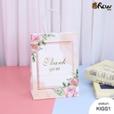 ถุงกระดาษแนวตั้ง THANK YOU 15x21x8cm  (25 ใบ)