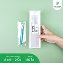 ถุงแก้ว OPP ฝากาว 2x6+2 นิ้ว (80 ใบ)