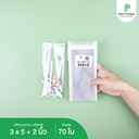 ถุงแก้ว OPP ฝากาว 3x5+2 นิ้ว (70 ใบ)