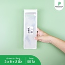 ถุงแก้ว OPP ฝากาว 3x8+2 นิ้ว (50 ใบ)