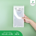 ถุงแก้ว OPP ฝากาว 4.5x8+2 นิ้ว (40 ใบ)