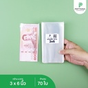 ถุงแก้ว 50 ไมครอน 3x6 นิ้ว (70 ใบ)