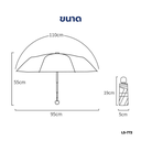 ร่มกันยูวี สีพื้น กว้าง 95cm