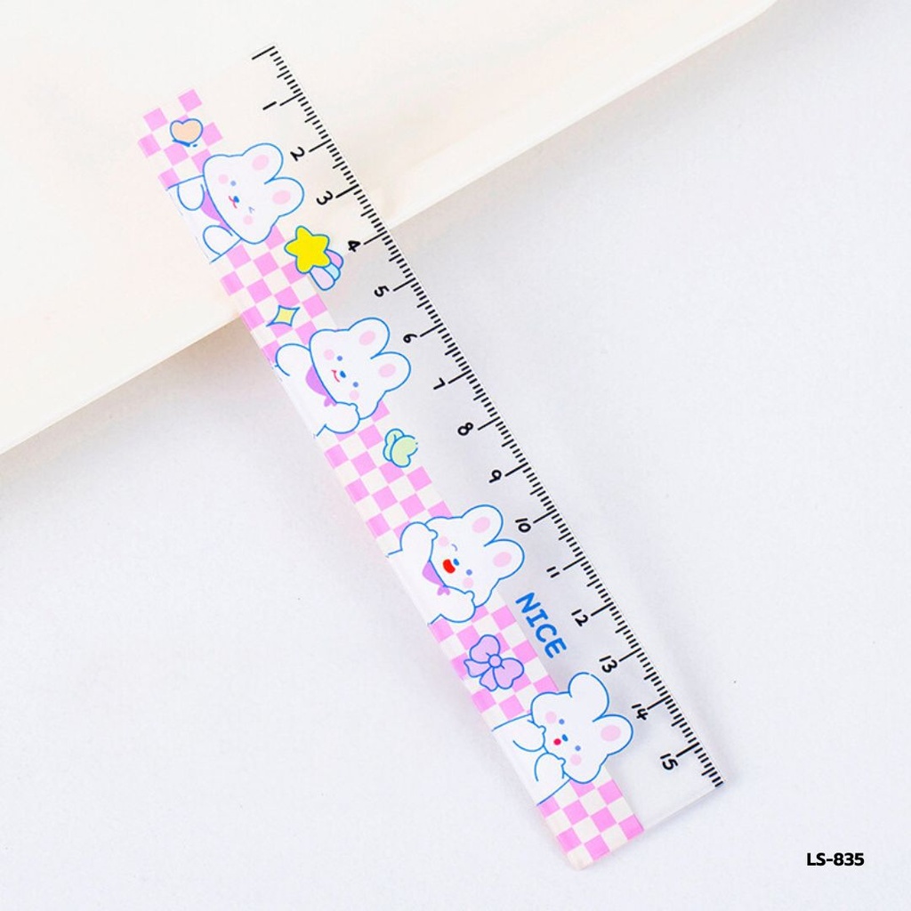 ไม้บรรทัดลายการ์ตูน 15 cm