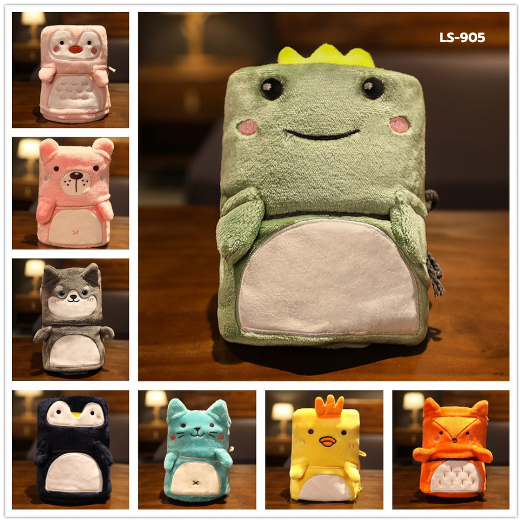 ผ้าห่มลายน้องสัตว์น่ารัก 90x80cm