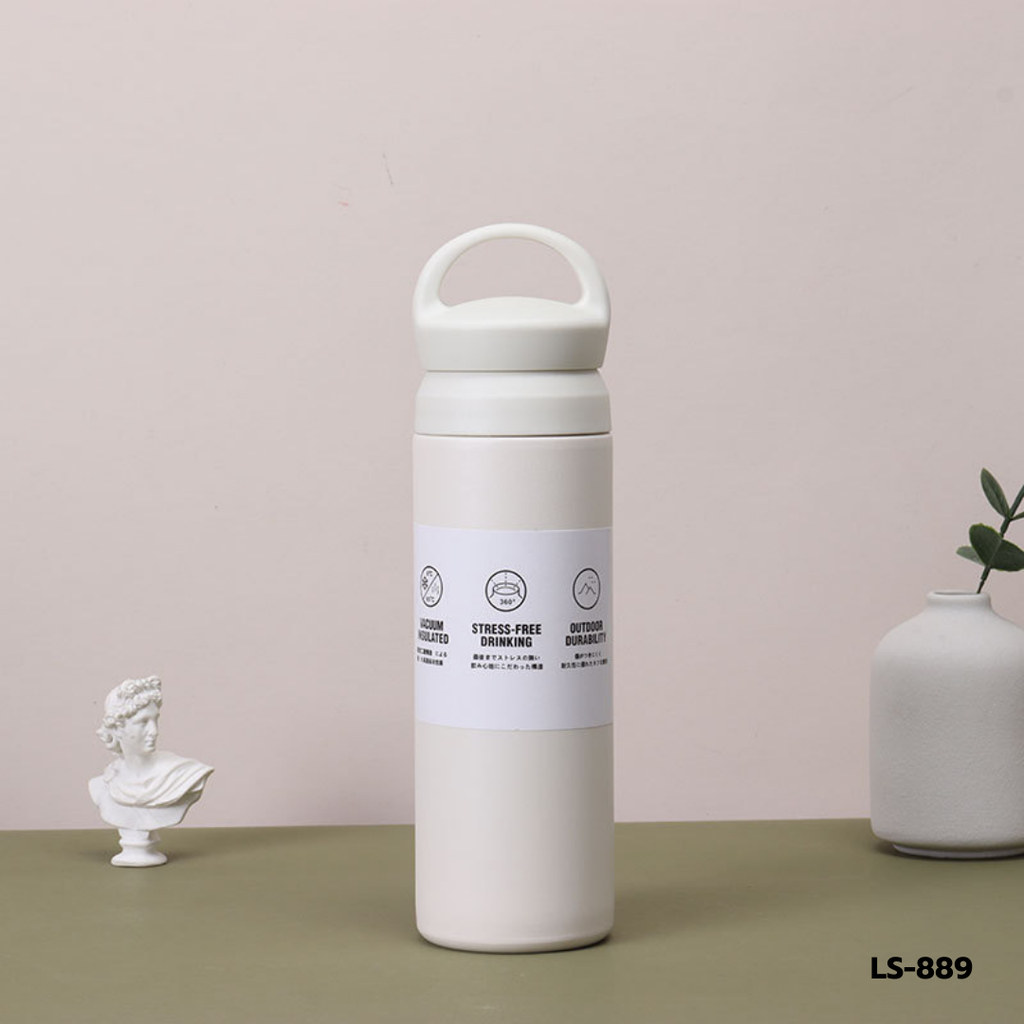 กระติกน้ำเก็บอุณหภูมิ สีพื้น คละสี 500 ML