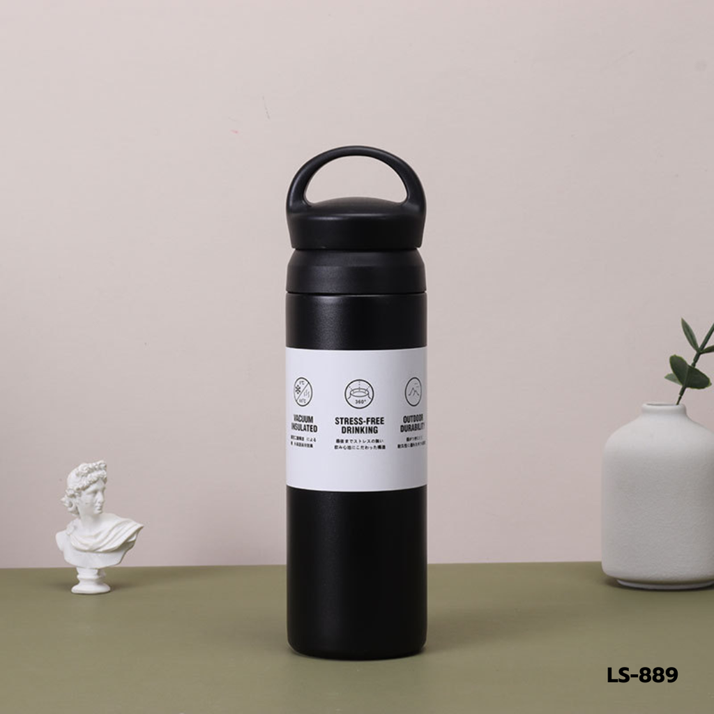 กระติกน้ำเก็บอุณหภูมิ สีพื้น คละสี 500 ML