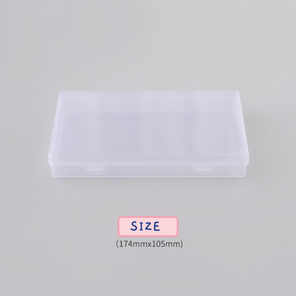 กล่องพลาสติกใส ใหญ่ (174*105*25mm.) แถมสติกเกอร์ 1 แผ่น