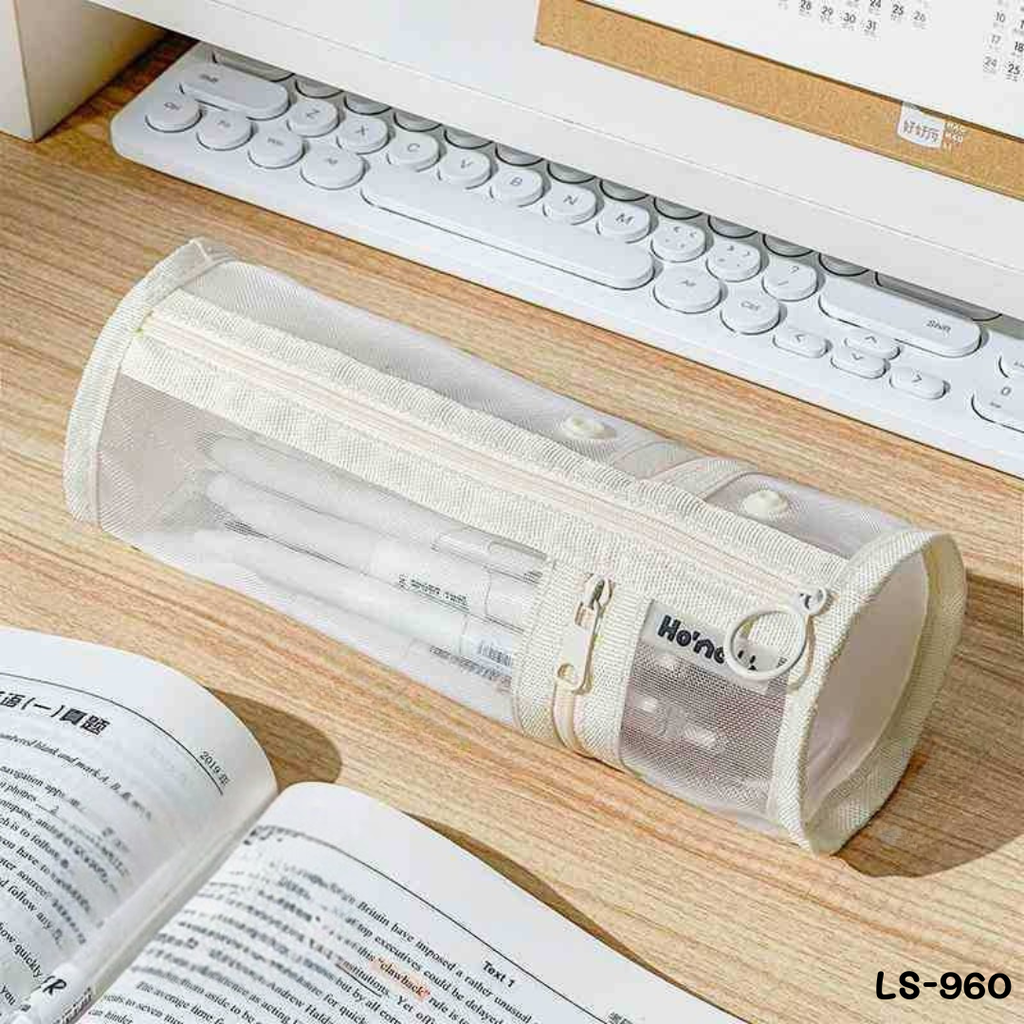 กระเป๋าดินสอตาข่าย 2 in1 (9x23)