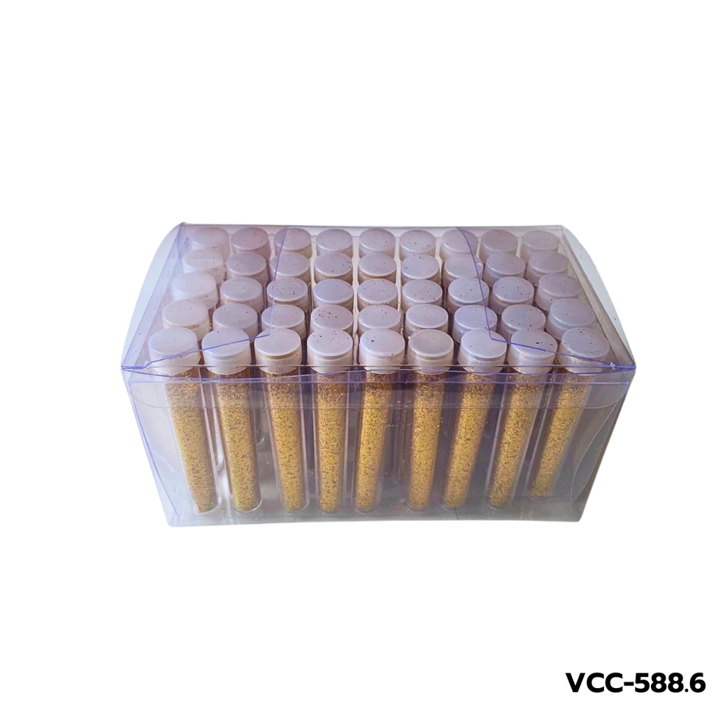 ชุดผงกากเพชร 1 สี / 45 หลอด สีเงิน/สีทอง (เล็ก)