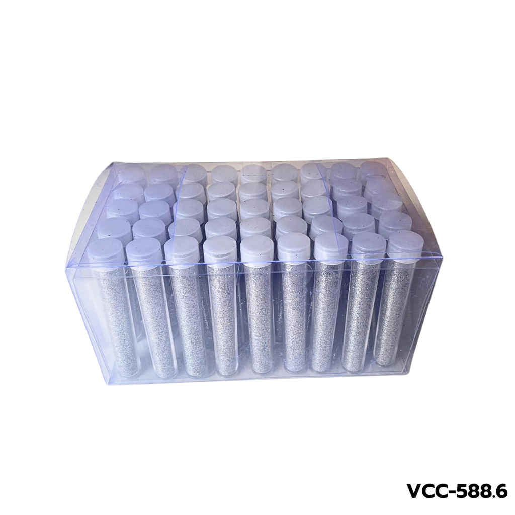 ชุดผงกากเพชร 1 สี / 45 หลอด สีเงิน/สีทอง (เล็ก)