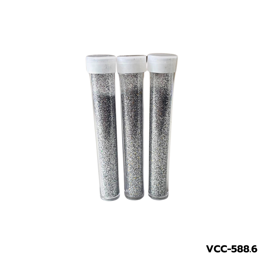ชุดผงกากเพชร 1 สี / 45 หลอด สีเงิน/สีทอง (เล็ก)