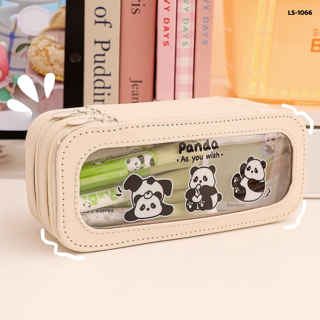 กระเป๋าดินสอ 2 ชั้น : 6x22x9 cm