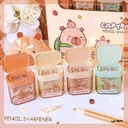 กบเหลาดินสอ 2 ช่อง ลายคาปิบาร่า  36 PCS