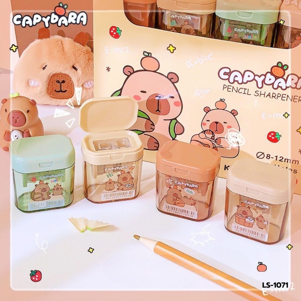 กบเหลาดินสอ 2 ช่อง ลายคาปิบาร่า  36 PCS