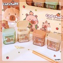 กบเหลาดินสอ 2 ช่อง ลายคาปิบาร่า  36 PCS