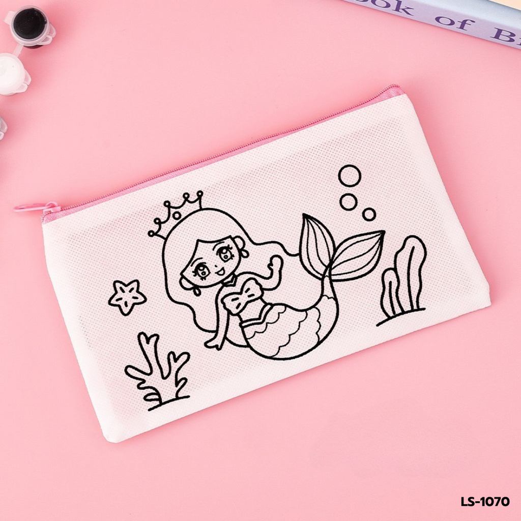 กระเป๋าดินสอ ระบายสี DIY  :  21x12  cm