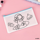 กระเป๋าดินสอ ระบายสี DIY  :  21x12  cm