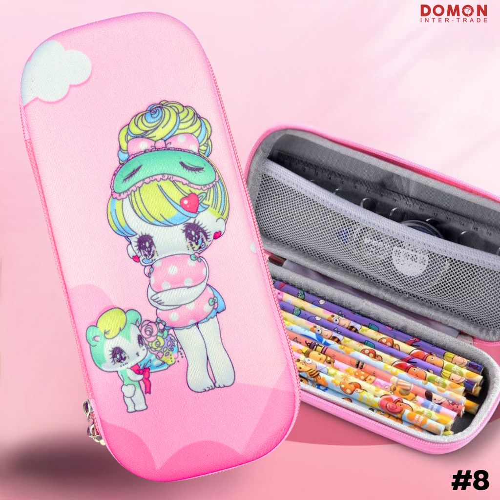 กล่องดินสอซิปรอบลายการ์ตูน 3D