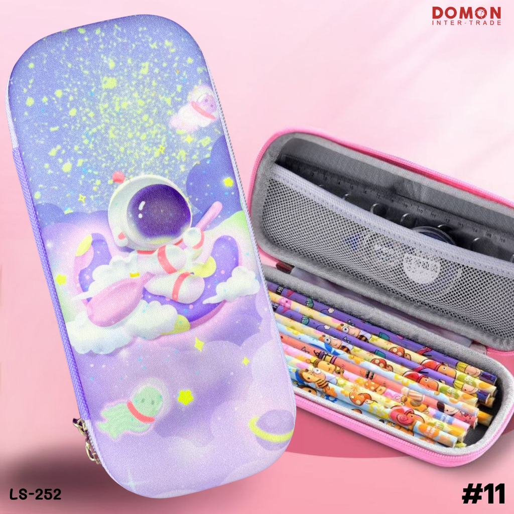 กล่องดินสอซิปรอบลายการ์ตูน 3D