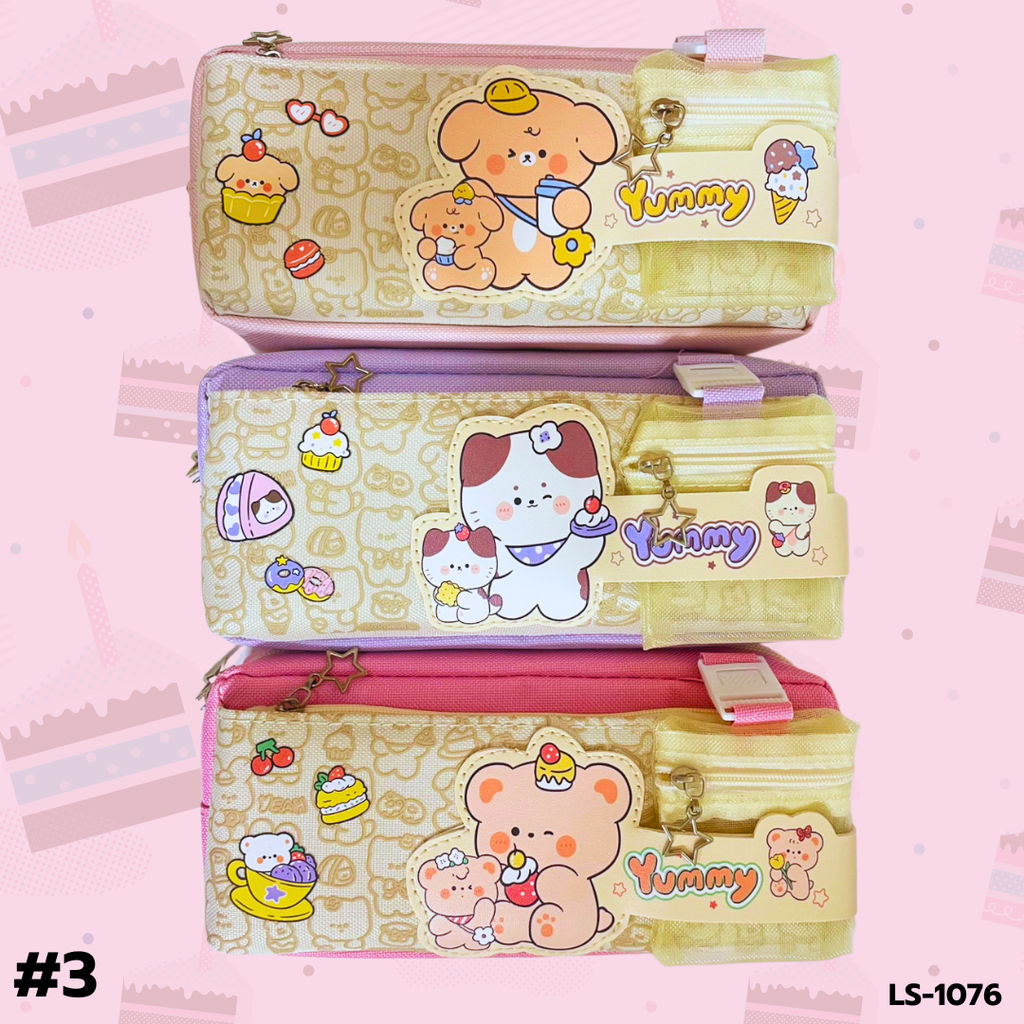 กระเป๋าดินสอผ้า : 20x10 cm
