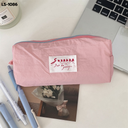 กระเป๋าดินสอผ้าร่มสีพื้น : 20x10 cm