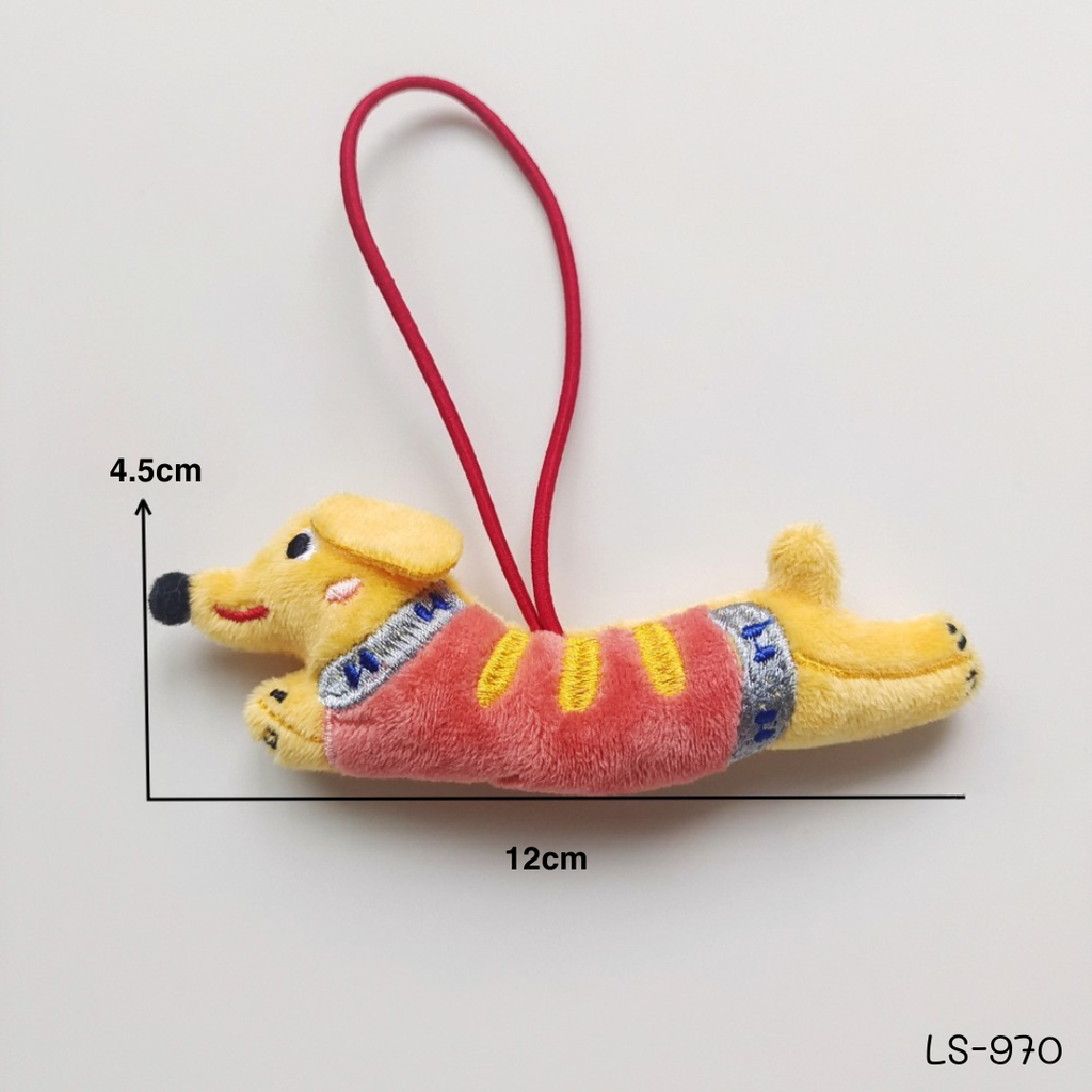 พวงกุญแจน้องหมาตัวยาว : 12x3 cm
