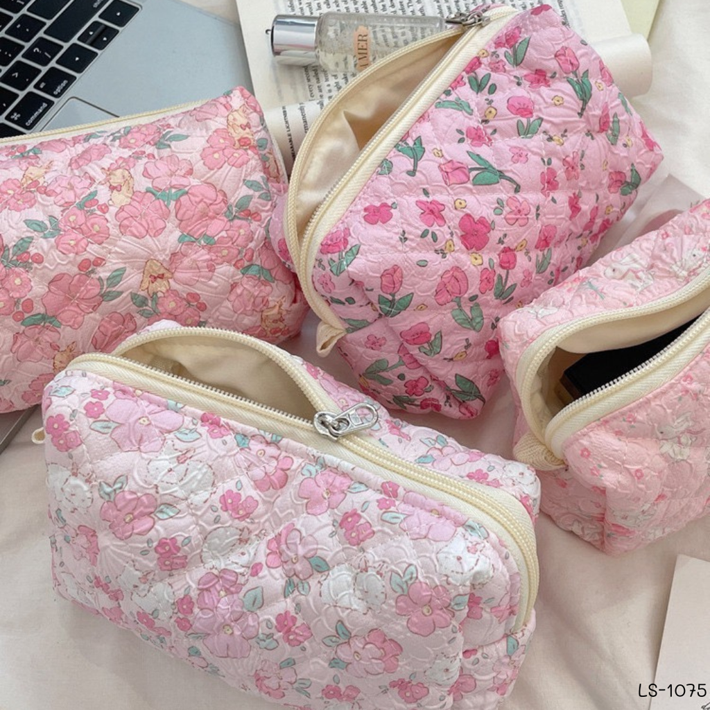 กระเป๋าดินสอผ้า คละลาย : 5x20x10 cm