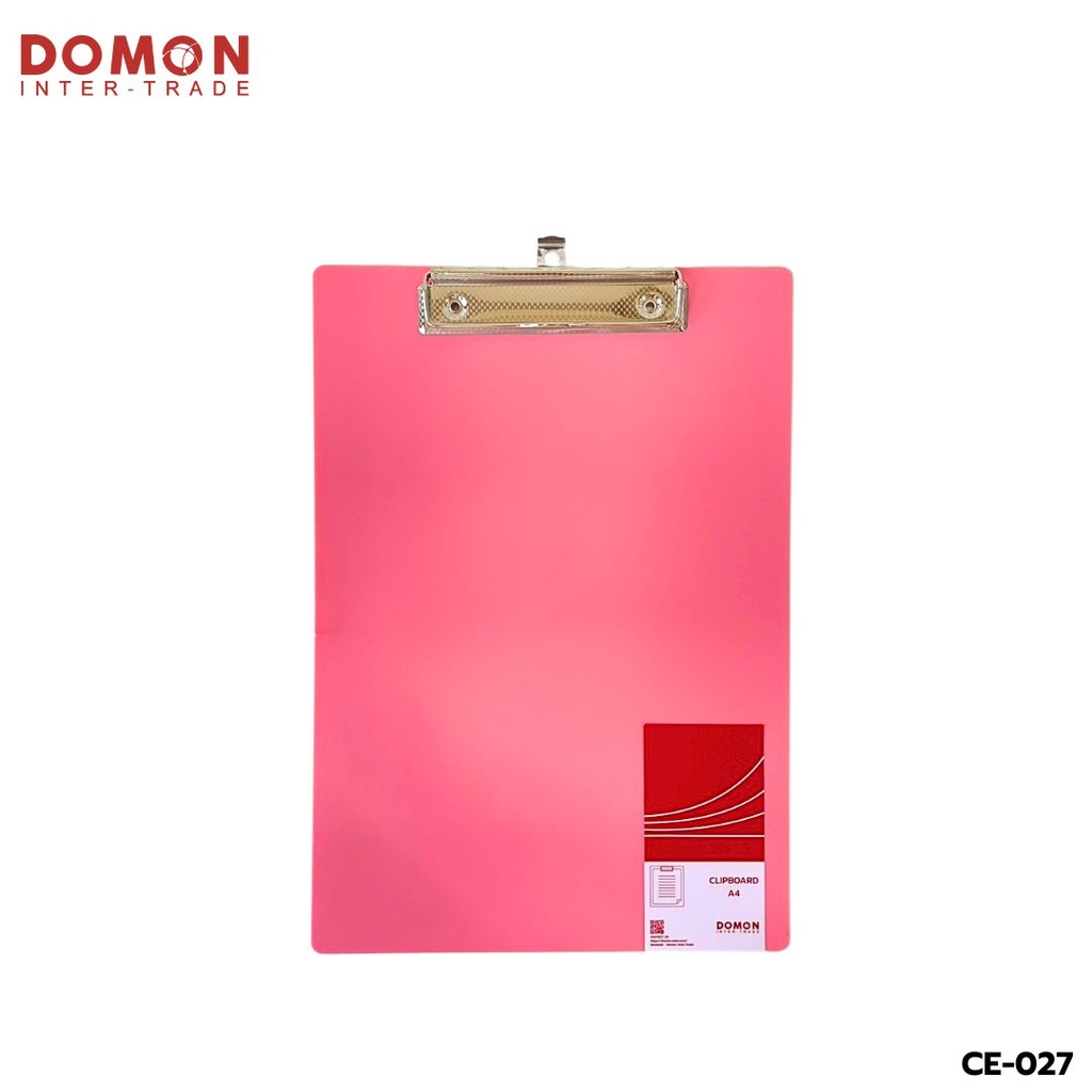 คลิปบอร์ดพลาสติก A4 สีหวาน คละสี