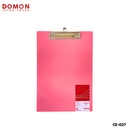 คลิปบอร์ดพลาสติก A4 สีหวาน คละสี