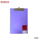 คลิปบอร์ดพลาสติก A4 สีหวาน คละสี