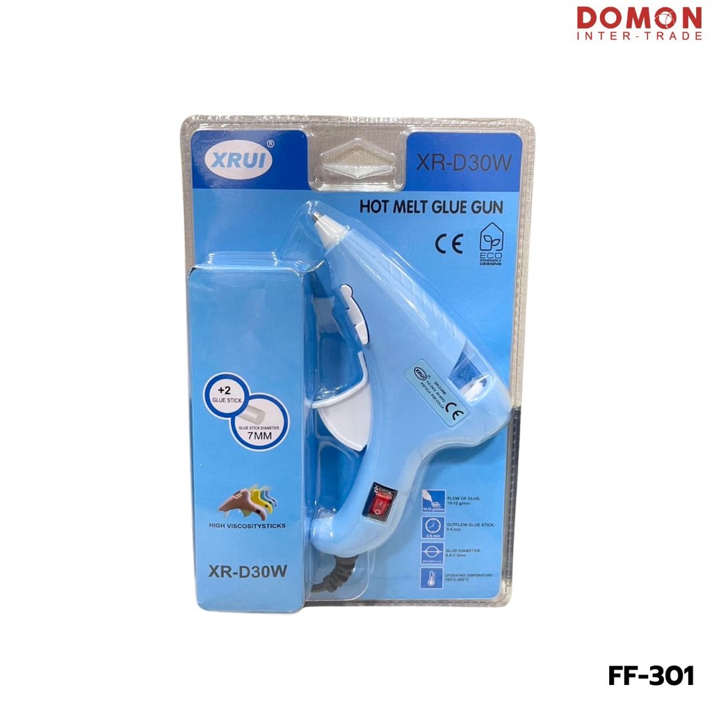 ปืนยิงกาวร้อน (เล็ก) + กาวร้อน  XR-D30W