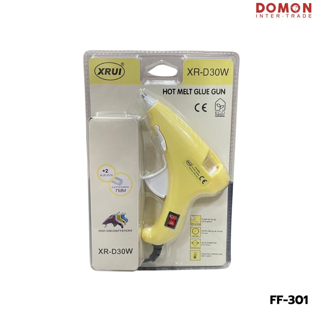 ปืนยิงกาวร้อน (เล็ก) + กาวร้อน  XR-D30W
