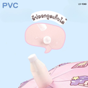 ร่มกันฝน กันแดด UPF50+ ด้ามจับไอศกรีม มีนกหวีด พร้อมปลอก : 80x70 cm