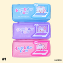 กระเป๋าดินสอผ้า 2 ช่อง : 20x10 cm