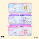 กระเป๋าดินสอผ้า 2 ช่อง : 20x10 cm