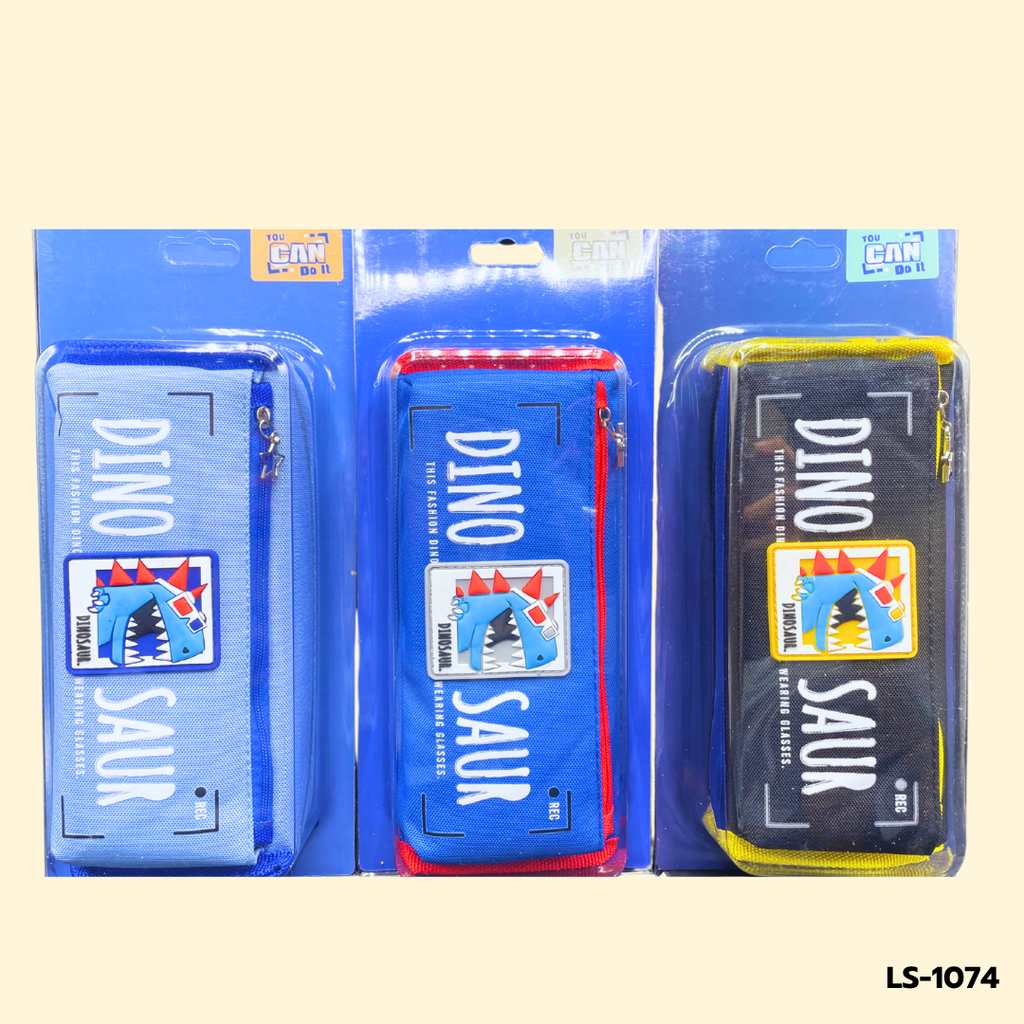 กระเป๋าดินสอผ้า 2 ช่อง : 20x10 cm