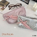 กระเป๋าดินสอผ้าร่ม สีเมทัลลิค : 24x14 cm