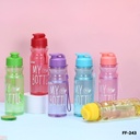 กระบอกน้ำพลาสติก + สายคล้องมือ 500 ml