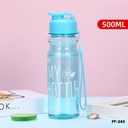 กระบอกน้ำพลาสติก + สายคล้องมือ 500 ml