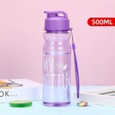 กระบอกน้ำพลาสติก + สายคล้องมือ 500 ml