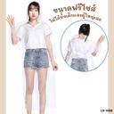 เสื้อกันฝนสีใส แบบพกพา ฟรีไซส์ 