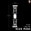 ตัวหนีบป้ายราคาแบบใส Size Mini (2*8.5 cm) (1*3)