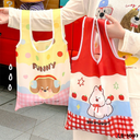 กระเป๋าผ้าร่มพิมพ์ลาย พร้อมถุงเก็บ  : 38x37 cm