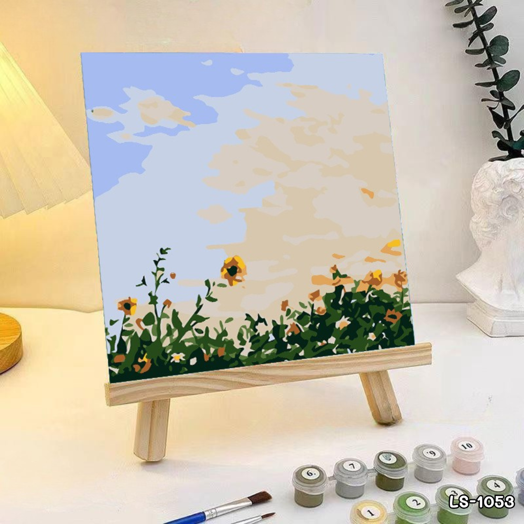 เชตระบายสีตามตัวเลข พร้อมฉากตั้งรูป : 20x20 cm