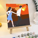 เชตระบายสีตามตัวเลข พร้อมฉากตั้งรูป : 20x20 cm