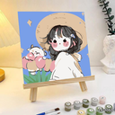 เชตระบายสีตามตัวเลข พร้อมฉากตั้งรูป : 20x20 cm
