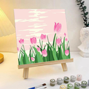 เชตระบายสีตามตัวเลข พร้อมฉากตั้งรูป : 20x20 cm