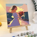 เชตระบายสีตามตัวเลข พร้อมฉากตั้งรูป : 20x20 cm