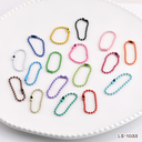 โซ่ไข่ปลาคละสี : 10 cm (1x10)